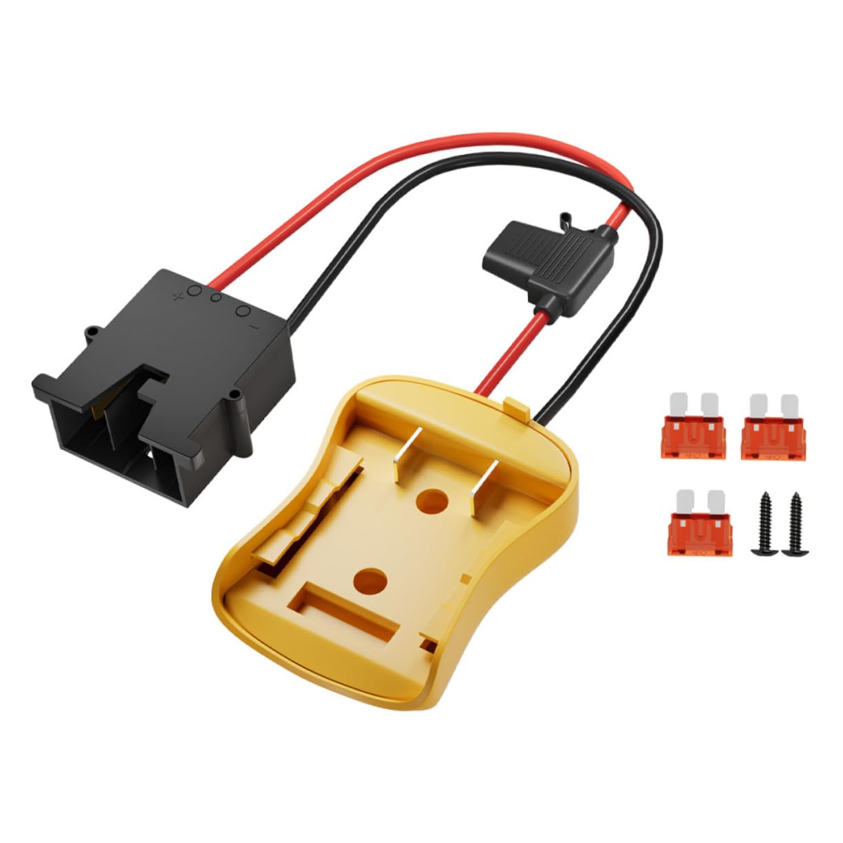 4 Pezzi adattatore batteria adattatore di alimentazione caricabatterie convertitore di potenza per fai da te Connettore di alimentazione della batteria AbS