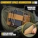 M-Tac Tactical Large Crossbody Bag for Men - Concealed Carry Sling - Ranger Green CCW Chest Bag - Elite Sphaera Shoulder Pack (Hex, Loop Panel)