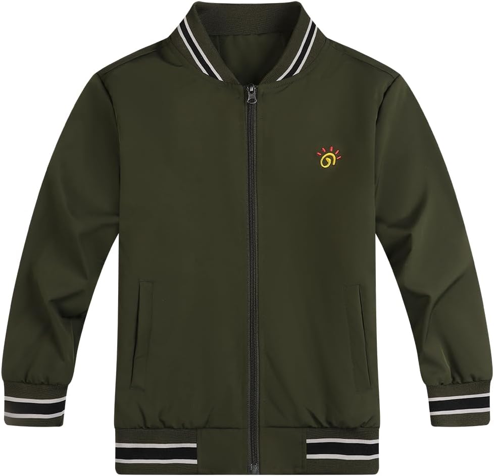 Jingle Bongala Kids Waterproof Hooded Rain Jacket Boys Girls Lightweight Baseball Jacket - Image 2