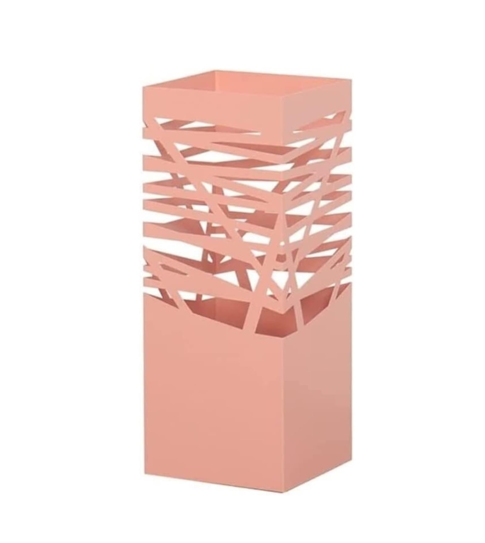GHHVFEC Creative Pink Iron Umbrella Stand, Long Handle Draining Holder for Home, Hotel Hall, Entryway, Stylish Umbrella Bucket Storage Solution, Decorative Porch nizer.