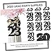 Cabilock 40pcs Glitter Graduation Party Tags and Cutouts Congrats Decorations for Graduation Celebrations Reusable Props for Photos and Home Decor