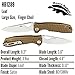 Western Active Honey Badger Large Tan Leaf Pocket Knife - 3.63