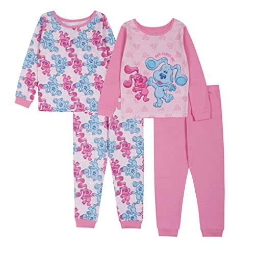 Nickelodeon Girls Clues Snug Fit Cotton Pajamas, Blues Clues, 4T