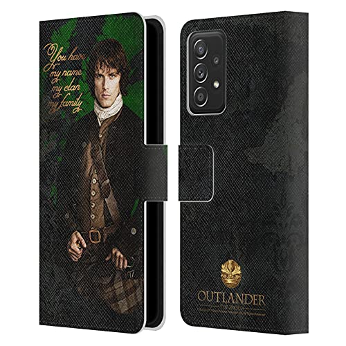 Head Case Designs Licenciado Oficialmente Outlander Jamie Retratos Carcasa de Cuero Tipo Libro...