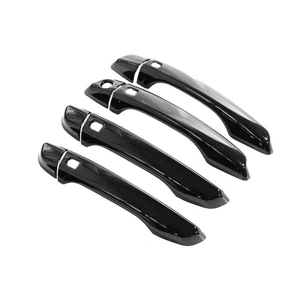 Sxqpocar 4Handle 4 Buttons For Opel Mokka Mk2 2021 2022 2023 Gloss Black Door Handle Cover Sticker Trim Replacement Parts(4Handle 4 Buttons)