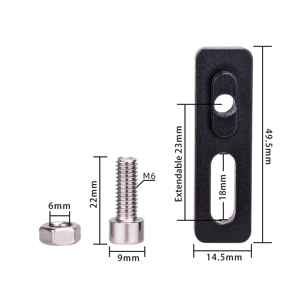 Adapter Konwersyjny, Przedłużka Hamulca V Rowerowego, Przedłużka Hamulca V Rowerowego ze Stopu Aluminium 406 do 451/14 do 16 cali Adapter Konwersyjny Czarny