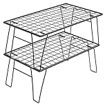 キャンピングムーン(CAMPING MOON) フィールドメッシュラック キャンピングラック ブラック キャンプ収納 軽量 薄型 T-235-2T-WB