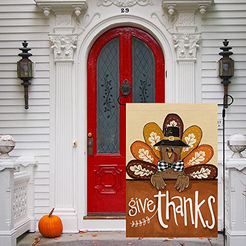 Crowned Beauty CF1019-12 Fall Thanksgiving Garden Flag 12X18 Inch Double Sided thumb #3