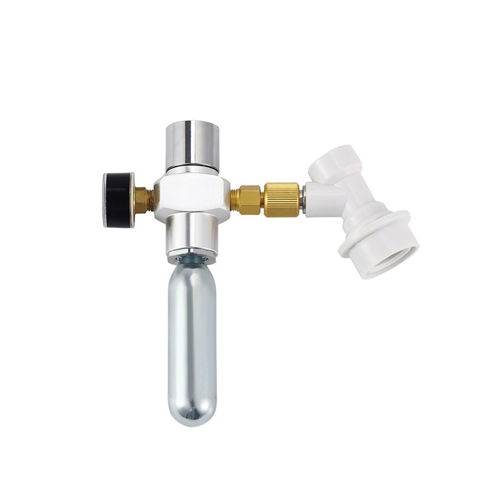 Regulator CO2, Ładowarka Co2 do beczek piwa 0-60PSI, przenośny regulator, mini dozownik ze wskaźnikiem
