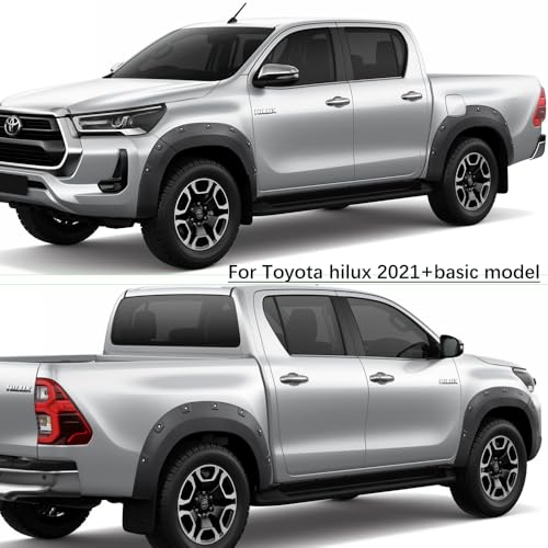 Guardabarros para Toyota Hilux 2021-2024 de doble cabina con pasos de rueda de 8,6 pulgadas 2