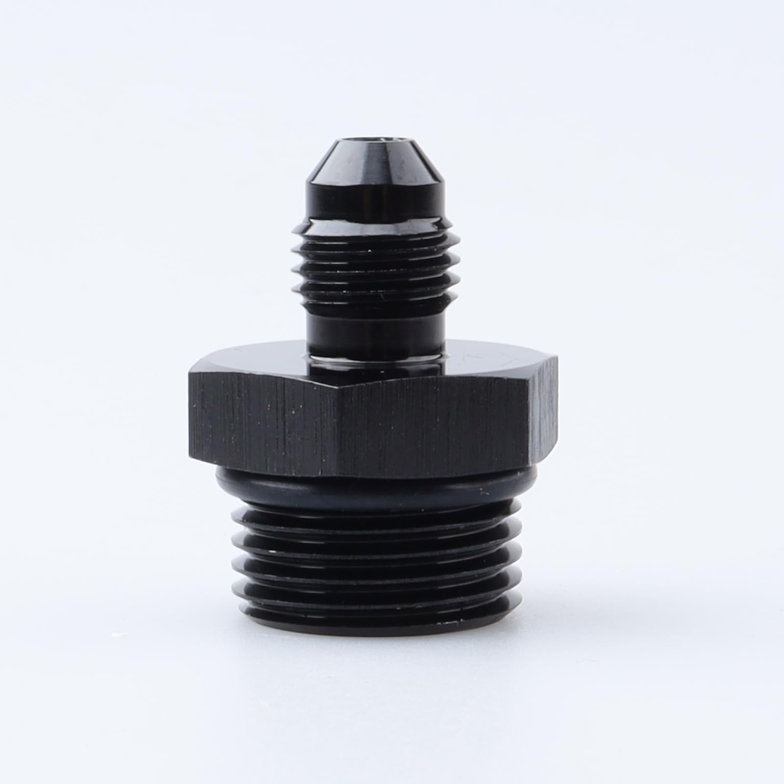Adaptateur rail de carburant -4 AN mâle vers -8 AN ORB raccord pompe aluminium noir haute pression