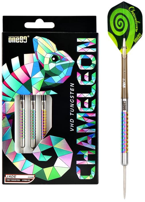 ONE80 Chameleon Jade 90% Steel Tip Darts 22 g