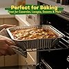 9x13 Aluminum Pans [40 Pack], Extra Heavy Duty Half Size Disposable Aluminum Foil Pans, Deep Baking Pans for Cooking, Roasting, Heating, and Steam Tables