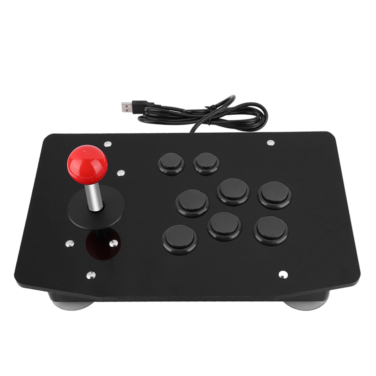 Yunir Controlador de Botones de Palo USB de Juego de Controlador de Mango de Joystick de Juego de 8 Botones para PC