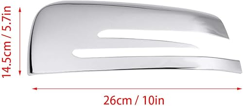 Miniatura 5 de Para accesorios Benz Senyar 2 piezas cubierta de espejo de puerta, ABS cromado espejo cubierta para X156 C117 W212 W204 (plata)