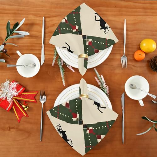 Servilletas de Tela Navideñas Multicolor Pack x6 20x20 in miniatura 5