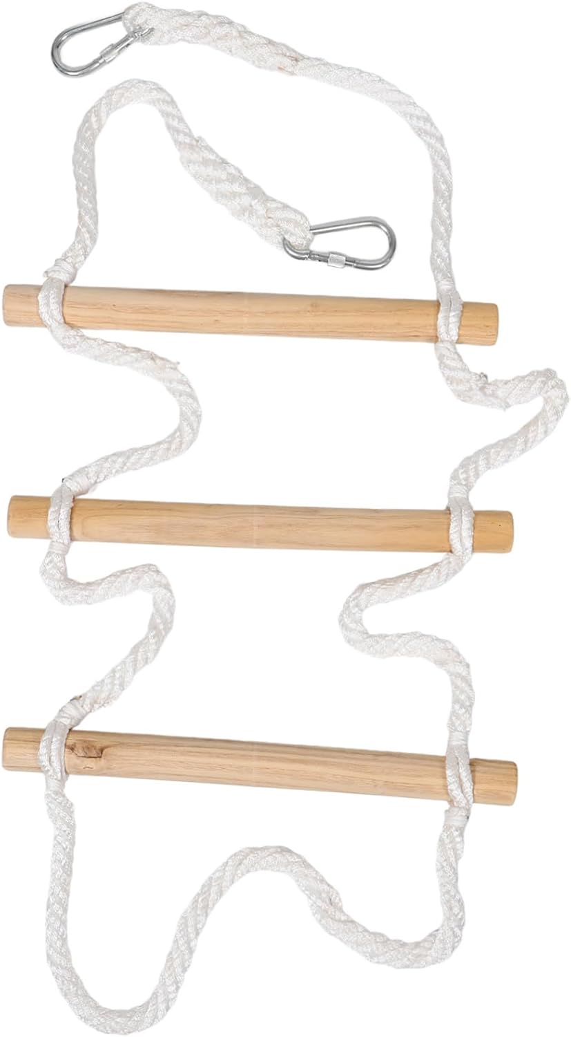 Luxshiny Rope Ladder for Bunk Beds and Playgrounds Lightweight and Easy to Install Climbing Ladder for Soft Rungs for Safety for and Tree Houses High Strength