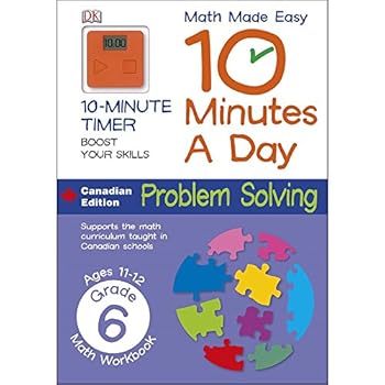 Paperback Math Made Easy 10 Minutes a Day Problem Solving Grade 6 Book