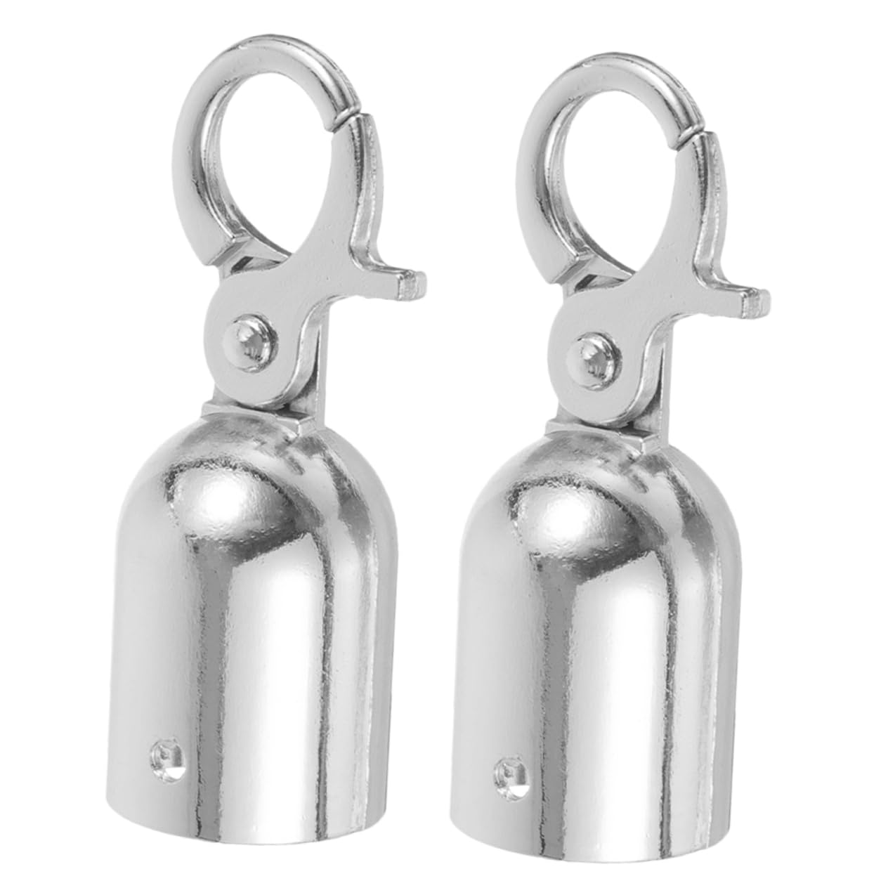 Housoutil Rope End Snap Hooks Metal Rope End Stoppers Fittings Easy Install Cord Locks