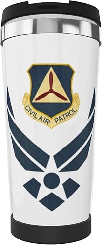 Taza de café reutilizable de acero inoxidable de la Patrulla Aérea Civil de la Fuerza Aérea de la Fuerza Aérea