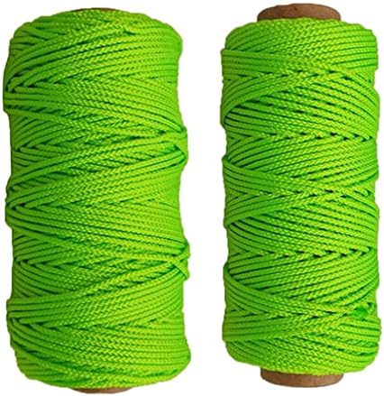 harayaa 2 Rolls Scuba Diving Reel Line Underwater Spool Rope Line Finger Spool Cord Rope Replacement Fiber Flat Line High Visibility - 5