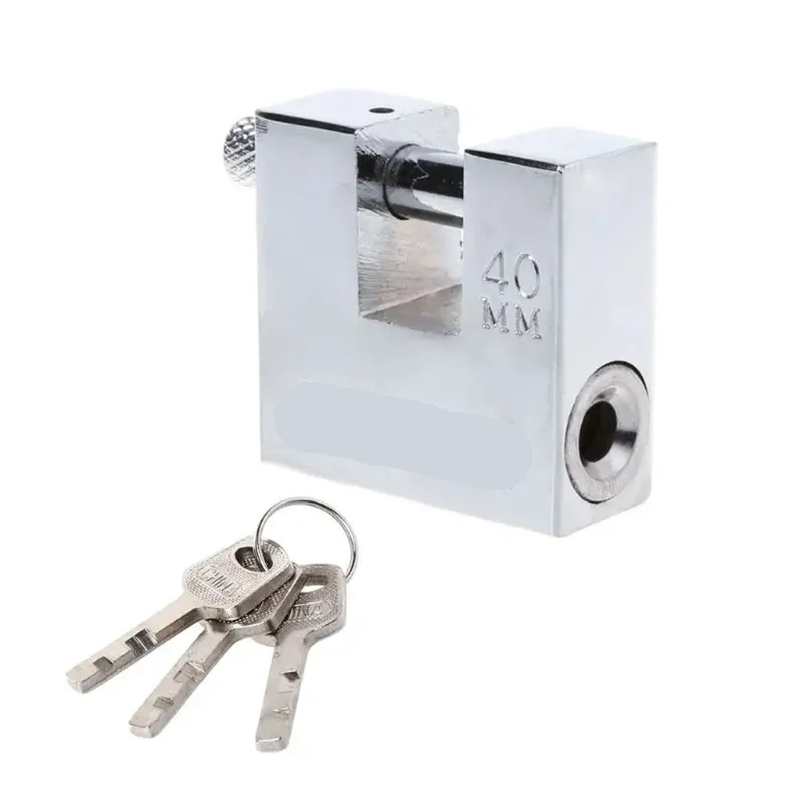 Cadenas rectangulaire à lame transversale 40mm serrure anti crochetage pour coffre