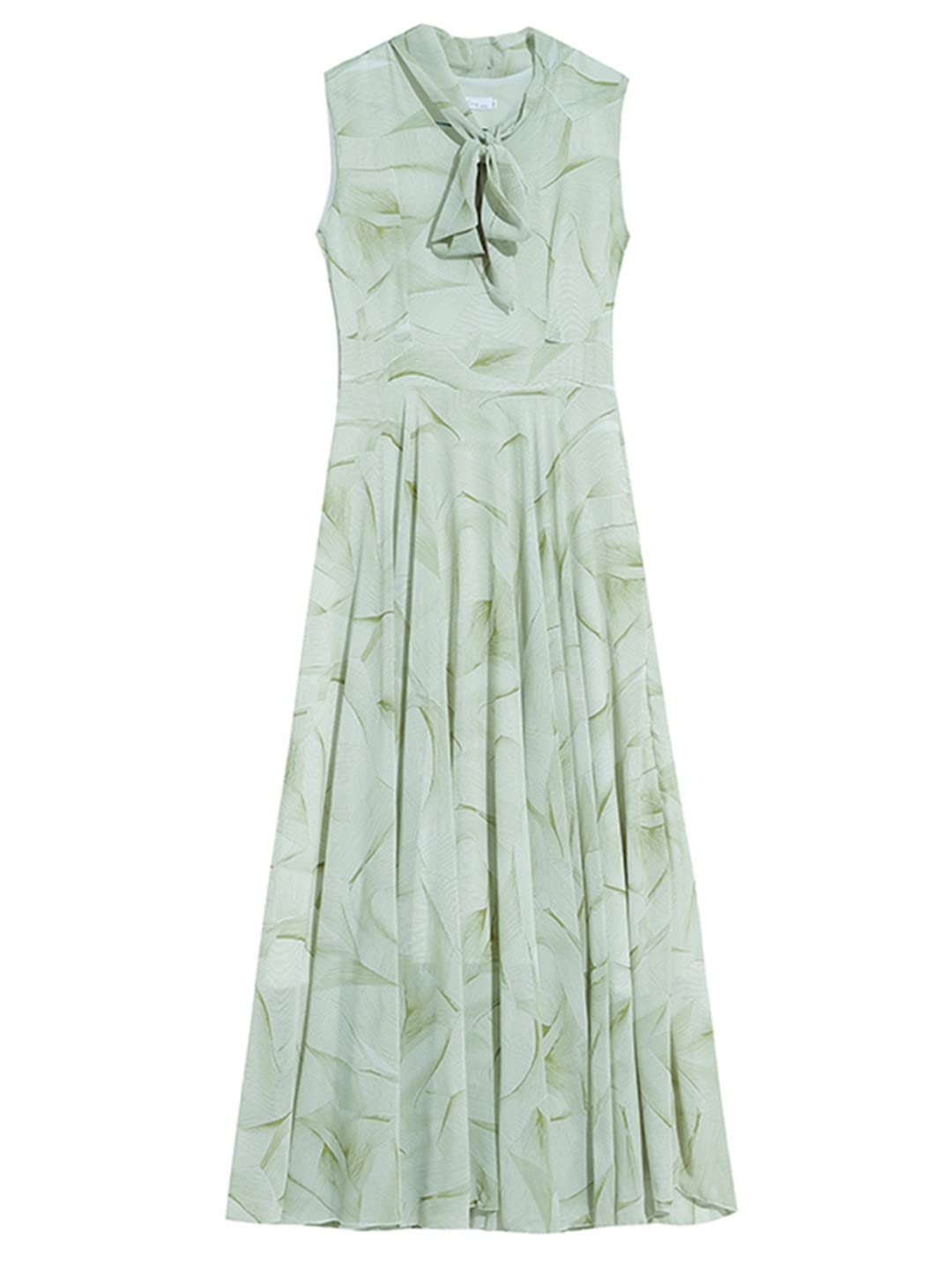 Abito estivo da donna, in chiffon, alla moda, senza maniche, elegante, casual, maxi abito floreale per feste in spiaggia
