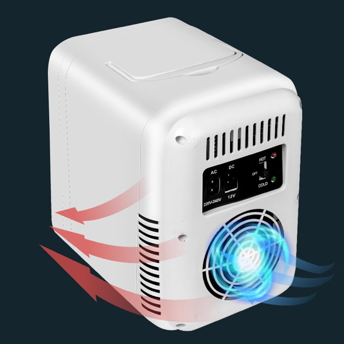 Lodówka Do Pielęgnacji Skóry, Lodówka Kosmetyczna Z Lusterkiem LED, Przenośna Lodówka Z Funkcją Ogrzewania I Chłodzenia, Mini Lodówka 4 L Do Sypialni, Samochodów I Akademików(Size:110V)