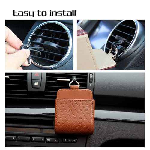 Organizador de Auto para Ventana Cuero miniatura 4