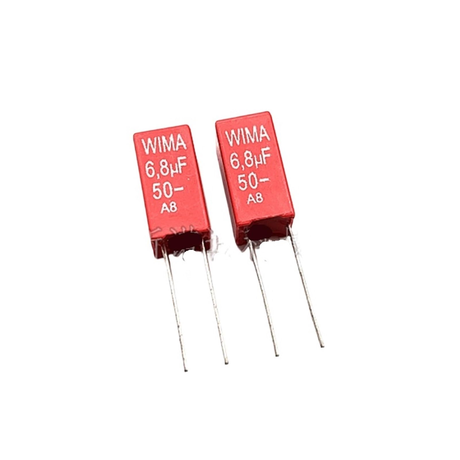 ICXLPMC 2pcs 50V 685 6.8UF 50V MKS2 Pitch 5mm Film Capacitors