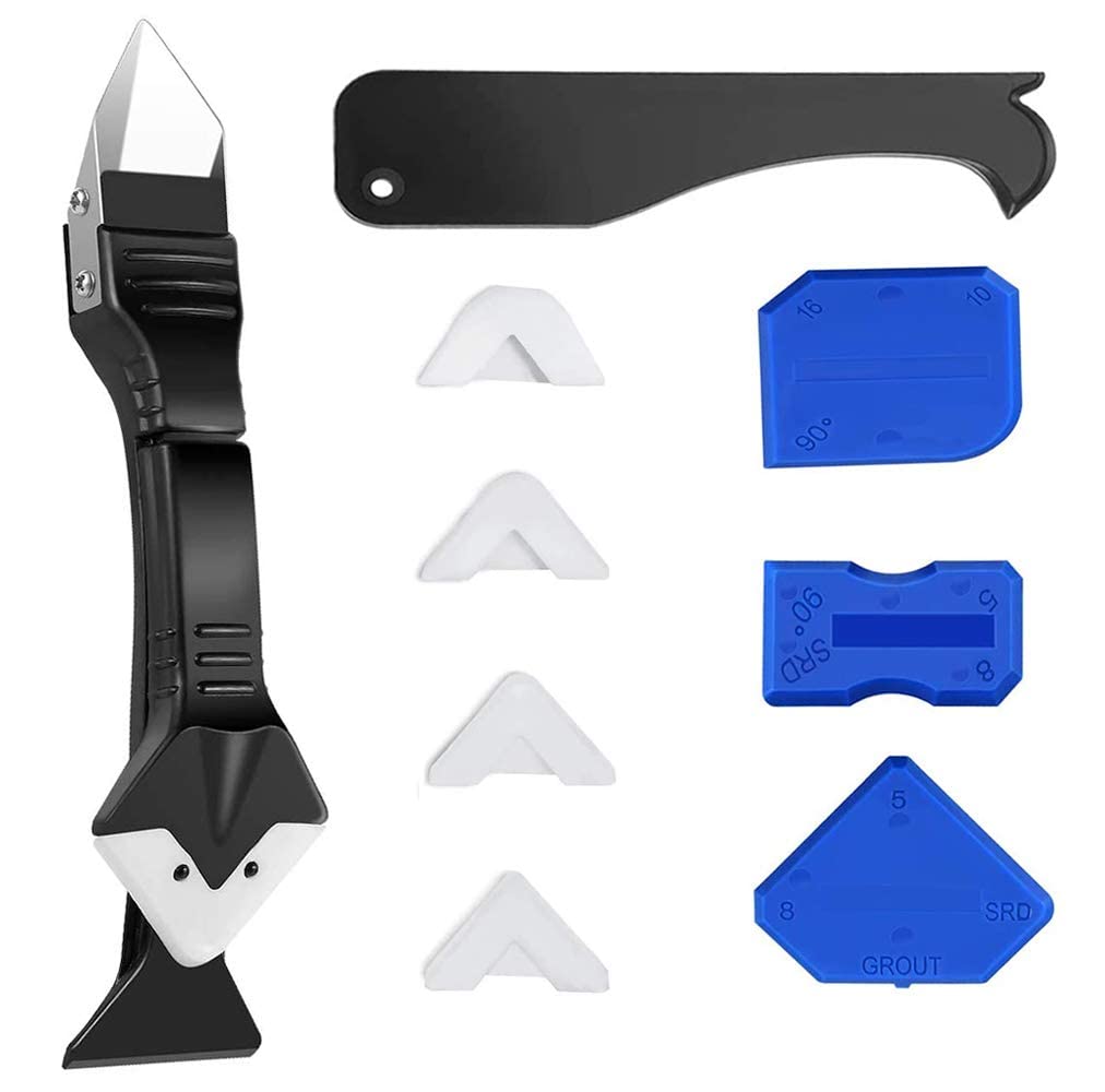 Buy 10 Pcs Caulking Tools, 3 in 1 Caulking Finishing Tool Kit