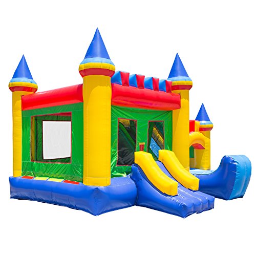 Commercial Grade Bouncing Castle Kingdom Bounce House 100% PVC with Blower and Slide - Image 4
