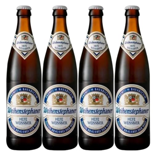 Kit 4 Cerveja Alemã Weihenstephaner Hefeweissbier 500ml