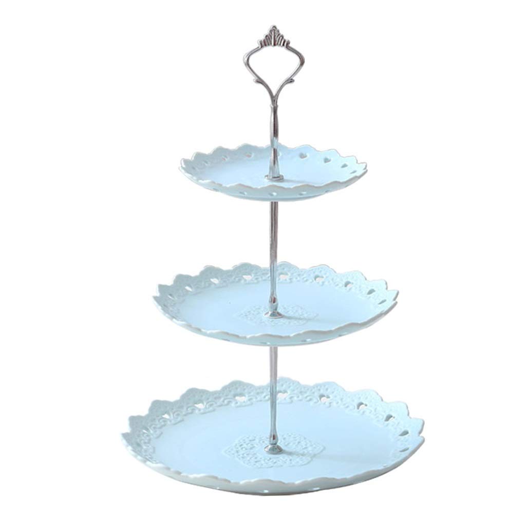 Plaque candy anti-encombrement et présentoir dessert bleu pour accueillir vos invités