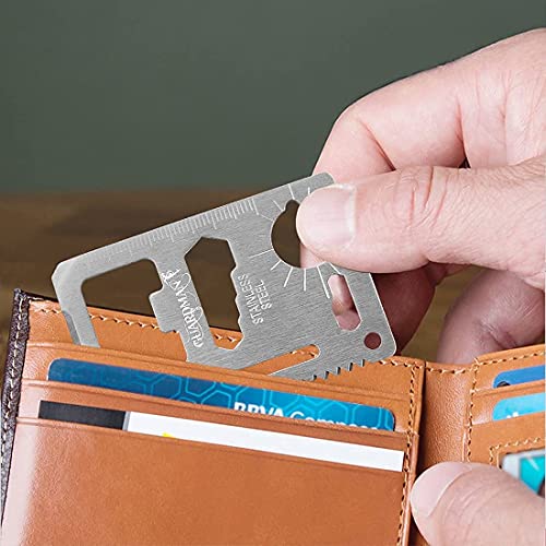 GUARDMAN 11-in-1 Survival Credit Card Multitool – Fathers Day Stocking Stuffer Christmas Gift - Multipurpose Tactical Wallet Tool With Bottle Opener, Survival Knife For Men Birthday Dad - Image 6