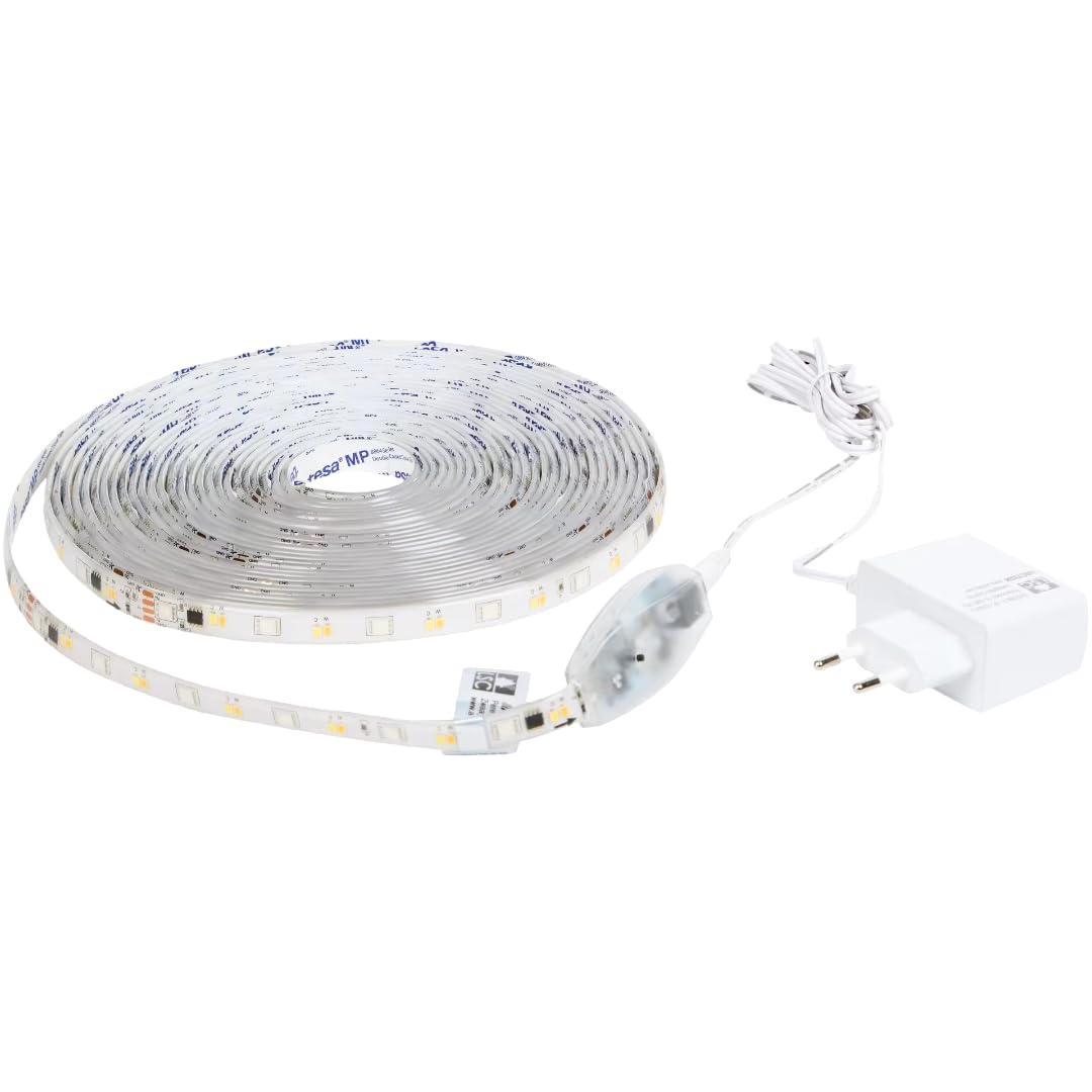 Ruban LED Connecté XXL 10 Mètres WiFi – Bandeau Lumineux RGB + Blanc Variable 1400lm – Compatible Alexa, Google Home & App – Kit Complet Grande Longueur avec Télécommande – Sécable & Dimmable