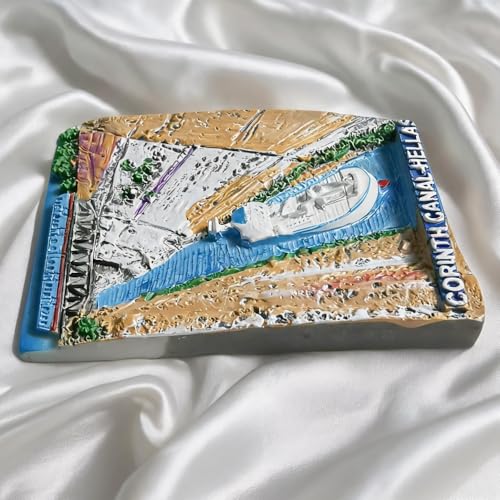 Imán decorativo de frigorífico Canal de Corinto Grecia miniatura 3