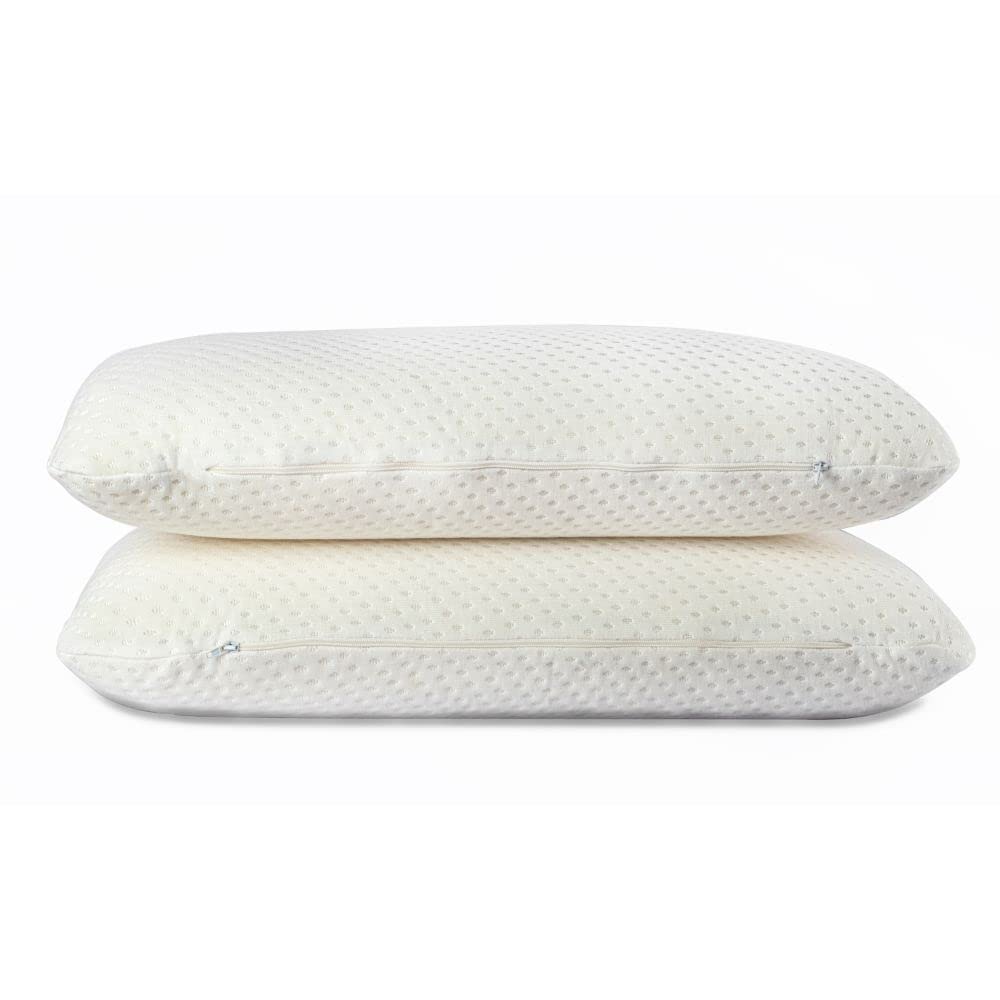 Wakefit Super Soft Sleeping Pillow | Hypoallergenic Plush Foam | 1-Year Warranty | Regular Size 21.5 x 13.7 x 5 inches | White | Pack of 2 4