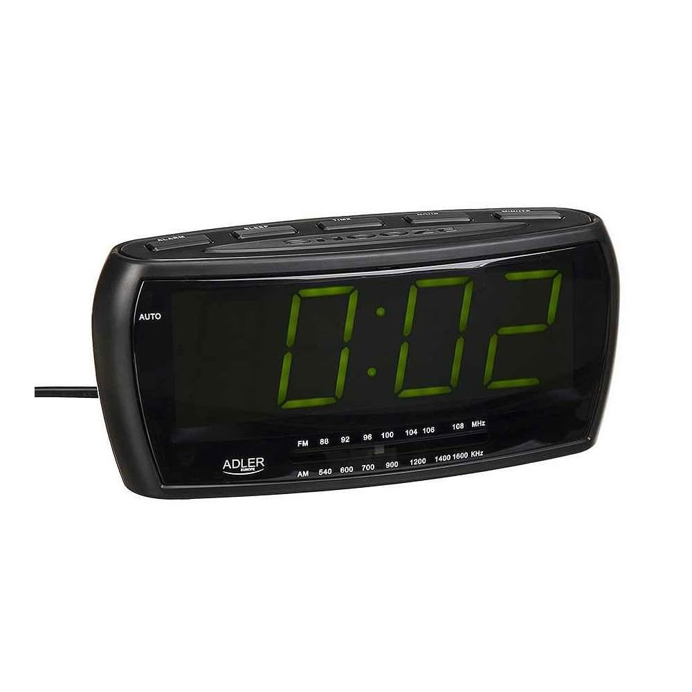 Radiowecker Uhrenradio Uhr Wecker AM/FM Radio Helligkeitsregler mit extra großem Display