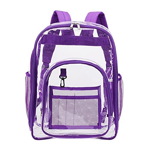 Eayoly Cartable Transparent Robuste - Sac à Dos Transparent Robuste pour Femme | Sac à Dos Transparent étanche pour Le et Les événements Sportifs