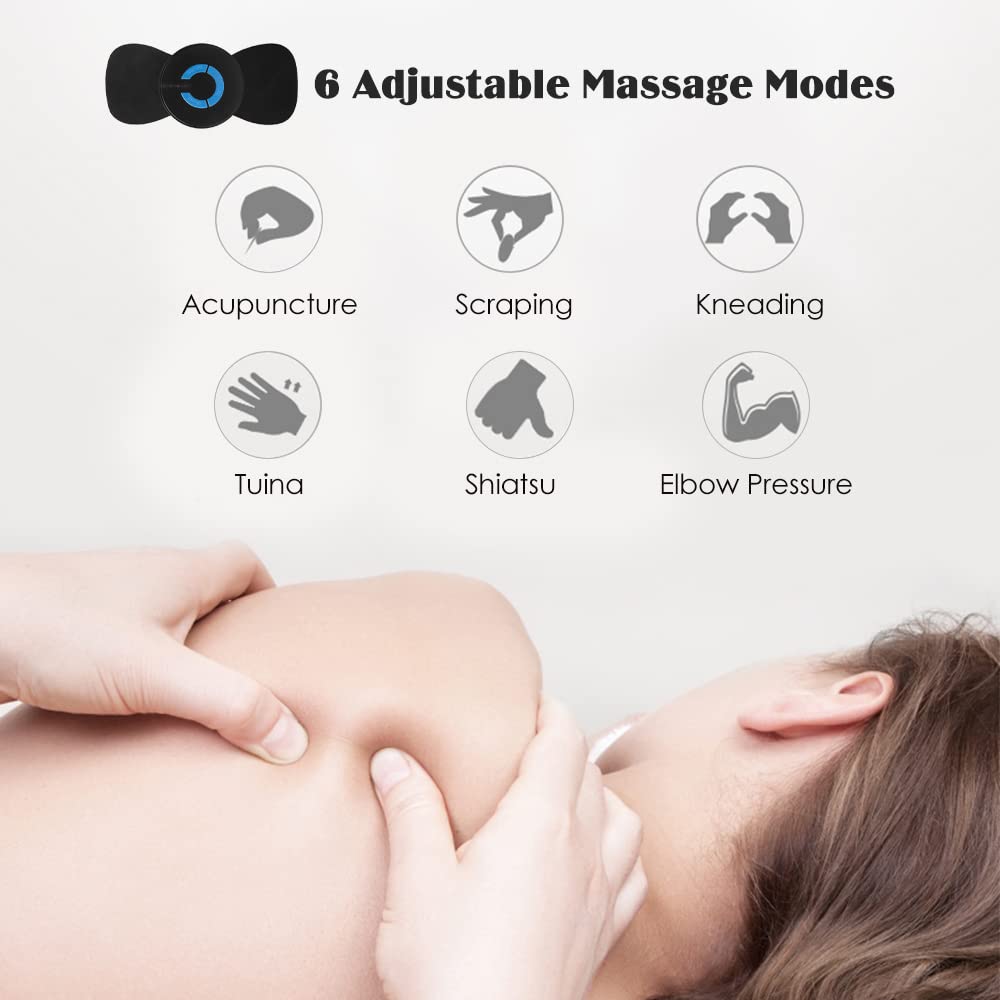 Massaggiatore Elettrico Intelligente per L'Aumento del Seno con 6 modalità, EMS, frequenza Wireless, stimola la Crescita del Torace, massaggiatore Addominale, Gambe, Braccia e pett