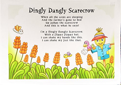 Half a Donkey Dingly Dangly Scarecrow Cotton Tea Towel, Multicolour, 47 x 65 cm