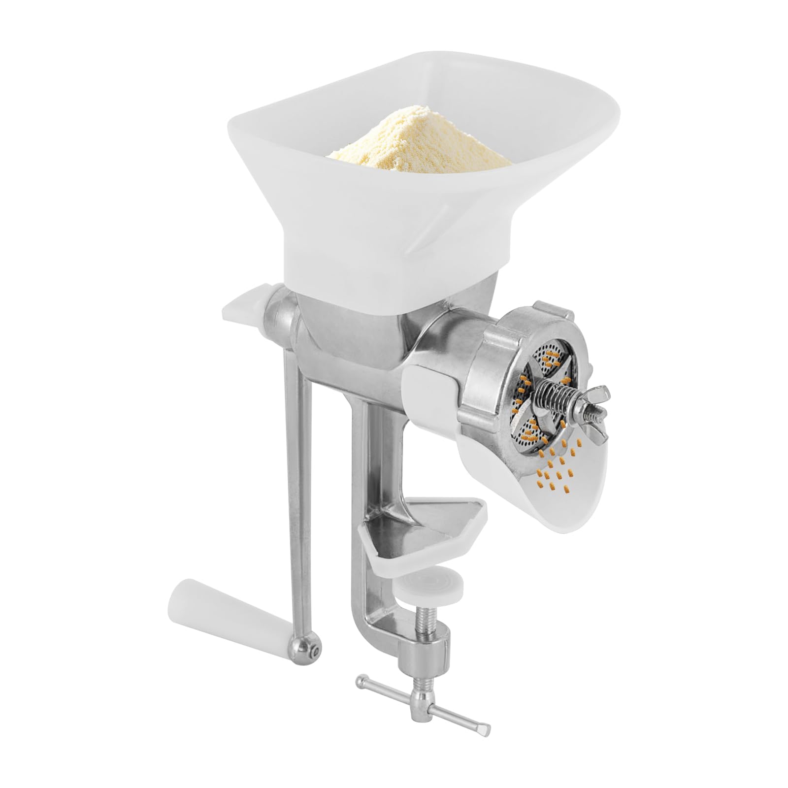 Emmliy Manual Animal Feed Food Pellet Machine, Pet Food Pellet Mell for Making Cat and Dog Bird and Fish Feeds,1.5/2.5/3.5mm Molds are Optional, Table Mount (2.5mm)