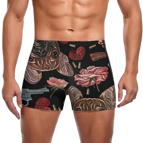 Swim briefs homme fleur de chien finitions haut de gamme pour natation