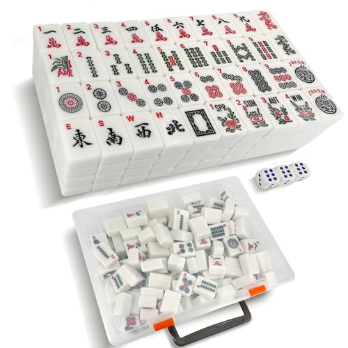 Juego de Mahjong Americano con 166 fichas y caja