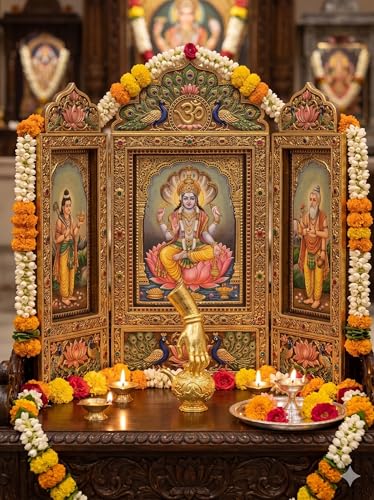 Image of Deity God Jewellery Gold Plain lord vishnu mohini amrita(amrutham) carrying pot with hand (7944-7944A)