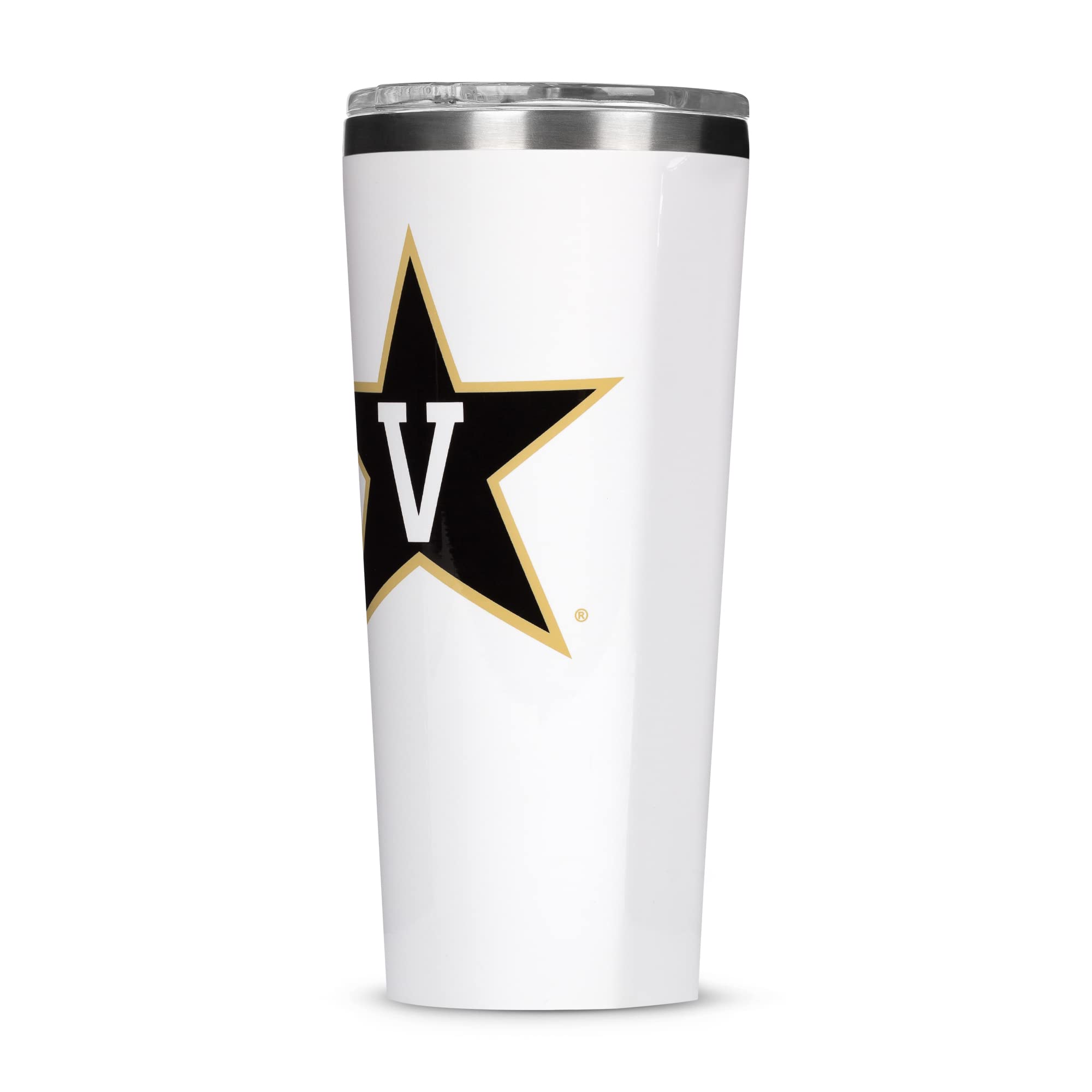 Corkcicle Tumbler - 24oz NCAA Triple Insulated Stainless Steel Travel Mug, UVA - University of Vanderbilt Commodores, Big Logo