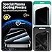 Privacy Screen & Camera Lens Protector for Samsung Galaxy S21 FE, Anti-Spy Tempered Glass, Dark Private Black Protection, 9H Hardness Anti-Scratch Double Shatterproof Case-Friendly, 3-Pack Each