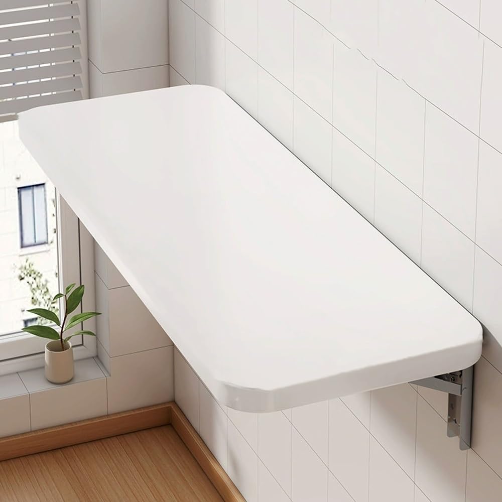 Bureau mural pliable cactus en bois table flottante
