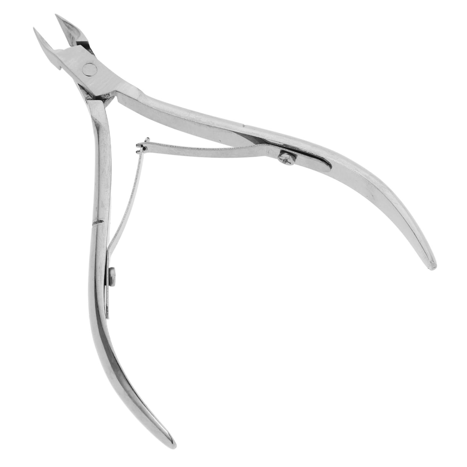 Healeved Stainless Steel Nail Nipper with Long Jaw for Easy Cuticle and Dead Skin Removal Portable Manicure Tool for Home Salon Use Durable and Resistant Design Silver